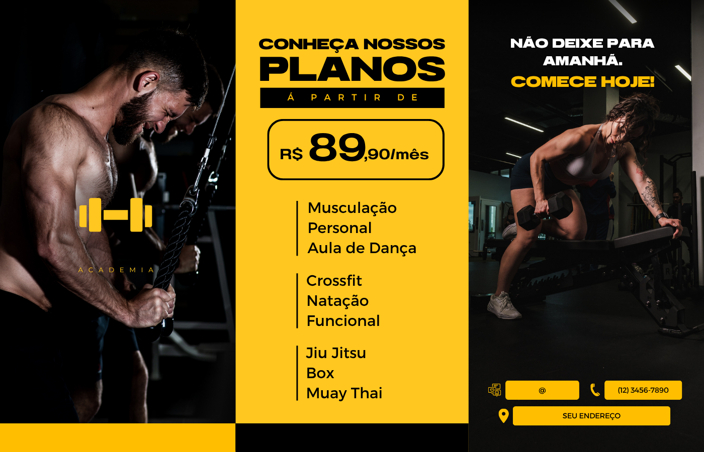 Foto da academia